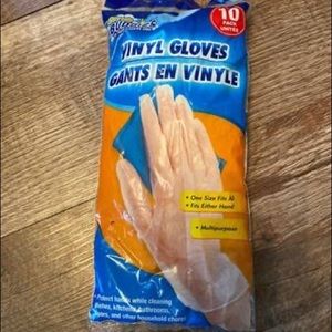 10 bags; Scrub Buddies Vinyl Gloves 10 pack count